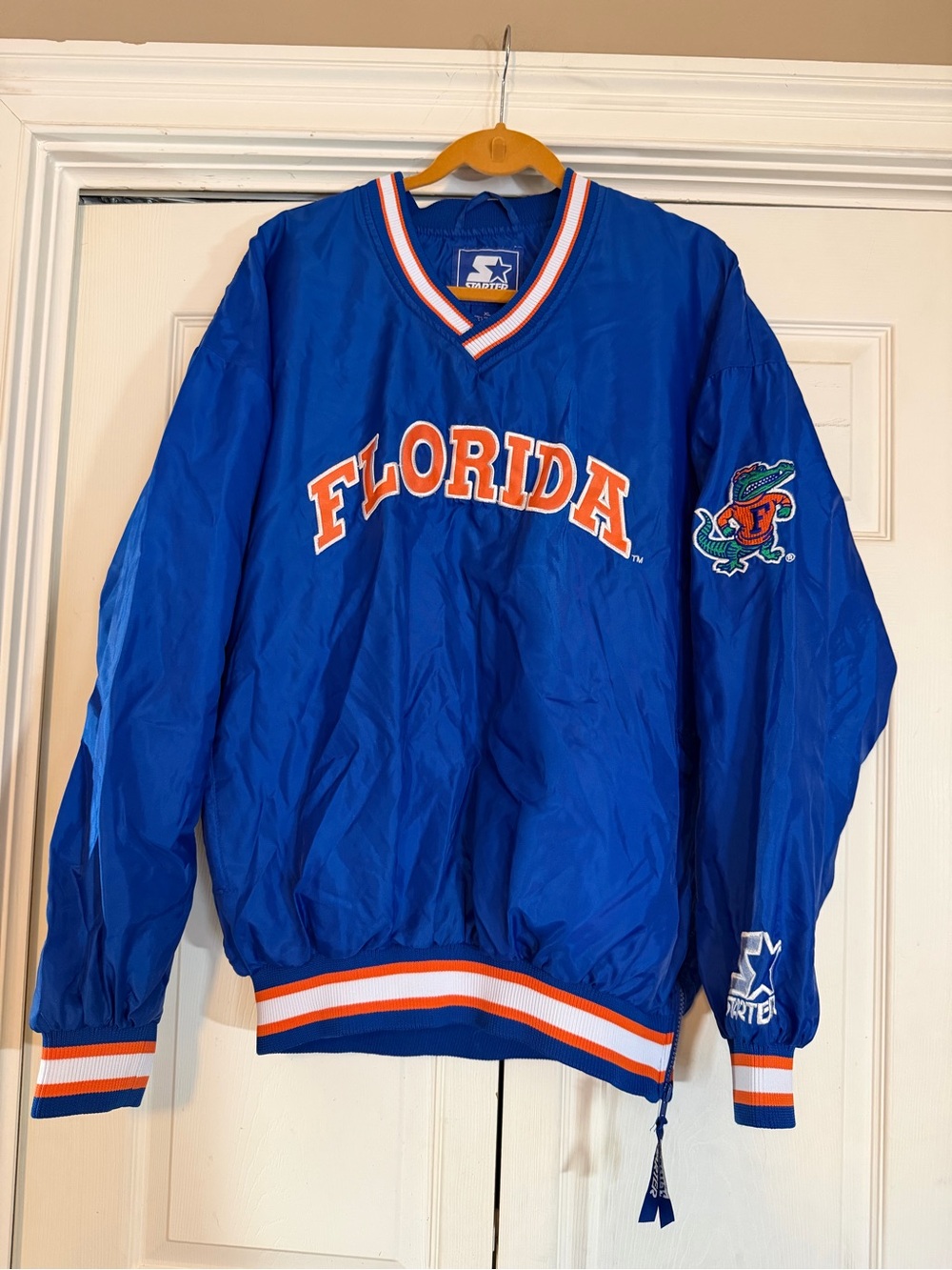 Vintage Starter Florida Gators Football V Neck Pullover Jacket Men’s XL NCAA